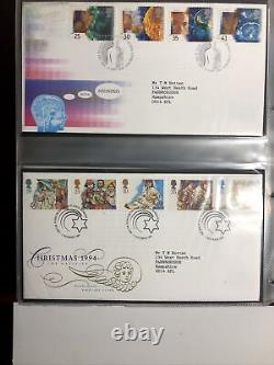 GB 1985-1994 Collection Of 80 First Day Covers In Royal Mail Album