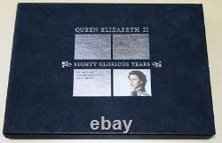 GB 2006 QUEENS 80th ROYAL MAIL COMMEMORATIVE DOCUMENT BOXED UNIQUE SILVER STAMPS