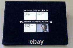 GB 2006 QUEENS 80th ROYAL MAIL COMMEMORATIVE DOCUMENT BOXED UNIQUE SILVER STAMPS