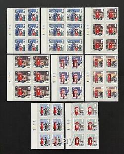 GB 2018 Mint Mnh Self Adhesive Christmas Stamps In Cylinder Blocks Of Six Sets
