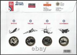 GB 2018 Royal Mail Royal Mint Royal Air Force RAF Centenary stamp £2 coin cover