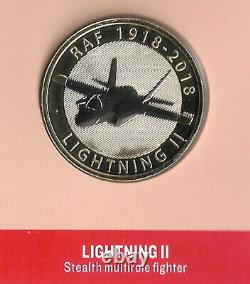 GB 2018 Royal Mail Royal Mint Royal Air Force RAF Centenary stamp £2 coin cover