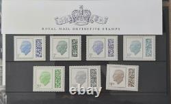 GB 2023 Royal Mail Presentation Pack set (15 + 2 definitive packs+2 stamps sets)