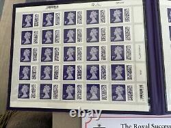 GB 2023 The Royal Succession Mint Stamp Sheets Folder LE 1193/5000 MNH Superb