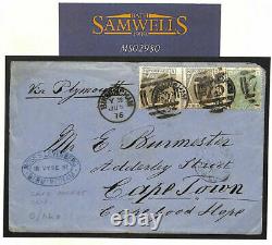 GB AFRICA MAIL SG. 150.147 Cover Birmingham PerCAPE PACKET PLYMOUTH COGH MS2980