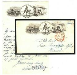 GB Advert Cover ALBERT SMITH Letter India OVERLAND MAIL 1854 London V. RARE A4G4