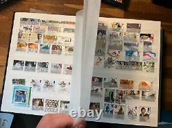 GB Commemorative Stamps Fine Used large lot in gb stockbook with more modern