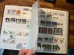 GB Commemorative Stamps Fine Used large lot in gb stockbook with more modern