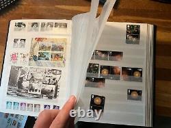 GB Commemorative Stamps Fine Used large lot in gb stockbook with more modern