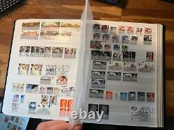 GB Commemorative Stamps Fine Used large lot in gb stockbook with more modern