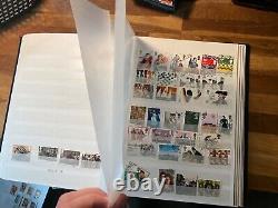 GB Commemorative Stamps Fine Used large lot in gb stockbook with more modern