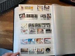 GB Commemorative Stamps Fine Used large lot in gb stockbook with more modern