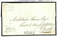 GB Cover 1835 MAIL-COACH LETTER Fife Bank Scotland FREE Carriage + Parcel P153