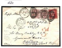 GB Cover BRITISH MUSEUM MAIL Signed RICHARD OWEN Autograph 1876 MICROSCOPE 42e
