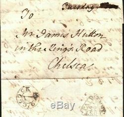 GB Cover London Penny Post Dockwra WESTMINSTER OFFICE 7 O'Clock c1790 A114a