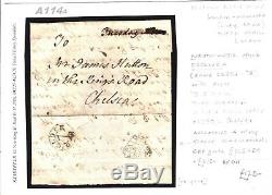 GB Cover London Penny Post Dockwra WESTMINSTER OFFICE 7 O'Clock c1790 A114a