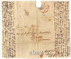 GB INDIA Cover 1812 Incoming Mail Calcutta SHIP LETTER samwells EP384
