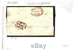GB IRELAND Cork OHMS Cover CHELSEA PENSIONER Dublin 1825 FancyMidday Mail J151