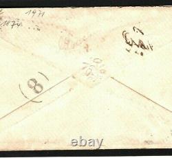GB ITALY POSTAGE DUES Cover Superb 3d Underpaid Destination Mail 1872 Milan MC24