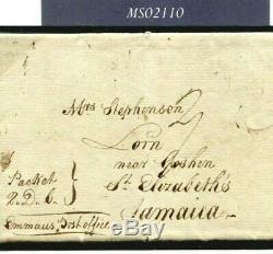 GB JAMAICA Historic Letter Emmaus Post Office 1809 Transatlantic SUGAR MS2110