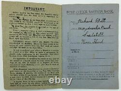 GB KGV 1920 Post Office Savings Bank Receipt Revenue Stamps in Original Book