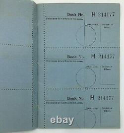 GB KGV 1920 Post Office Savings Bank Receipt Revenue Stamps in Original Book