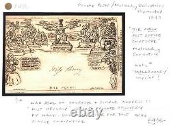 GB MULREADY Caricature Cover 1840 NEW POST OFFICE ENVELOPE Letter-sheet 149j
