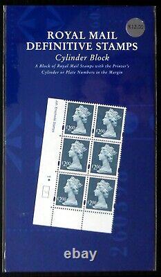 GB Machin £2 Enschede Cyl Block RARE Format Royal Mail Presentation Pack DF722