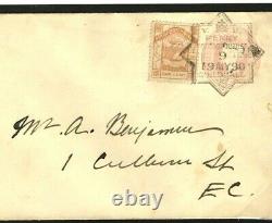 GB NORTH BORNEO Mixed Franking 1890 PENNY POST JUBILEE Exhibition 1d Pink E177a
