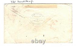 GB NORWAY MAIL SG. 122 Cover 6d LOVELY COLOUR Yarmouth Duplex 1872 Norfolk ZA216