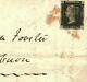 GB PENNY BLACK Cover Jarrow Penny Post Cancel 1841 Durham Local c£28,000 115d