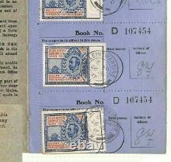 GB POST OFFICE SAVINGS BANK Complete Booklet 1917 DOWNEY Stamps samwellsAp583