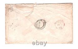 GB QV SG. 117 1s Cover 1s Northampton 1869 BRITISH GUIANA West Indies Mail KA539