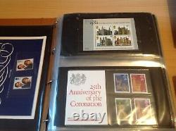 GB Royal Mail & Jersey 300+ Presentation stamps 5 Albums 80/95. Jersey 82/97 FDC