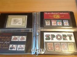 GB Royal Mail & Jersey 300+ Presentation stamps 5 Albums 80/95. Jersey 82/97 FDC
