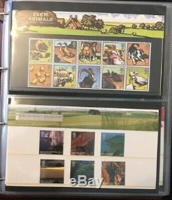GB Royal Mail Presentation Packs in Album. 2005 to 2007. Approx 50 Packs