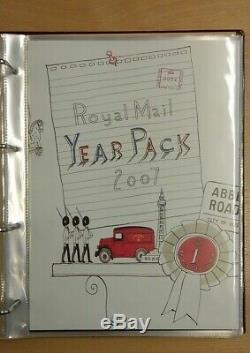 GB Royal mail year pack Collection 2003 2007 in ALBUM face value £280.60