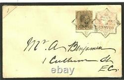 GB SPAIN Mixed Franking 1890 PENNY POST JUBILEE Exhibition Postmark 1d PinkE152a
