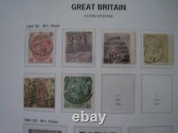 GB Stamp Collection in 8 Davo/Royal Mail Lux Hingeless Albums most MNH(see desc)