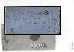GB USA TRANSATLANTIC London Late Mail SS Oregon WRECK COVER 1886 Chicago A4G76