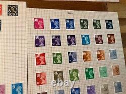 GB definitive mostly machin ALL PRISTINE mounted MINT 496 stamps in total