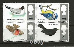 GB (y-o88) 1966 Birds Sg698-99 Red-brown Omitted Legs Fine Un-mounted Mint