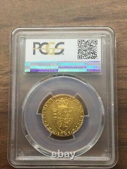 GEORGE III 1791 GOLD SPADE GUINEA, PCGS grade AU58. Royal Mail special delivery