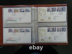 GT BRITAIN 1973-1988 COLLECTION OF 390 x FIRST DAY COVERS 7 x POST OFFICE ALBUMS