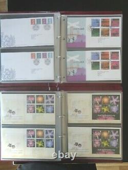 GT BRITAIN 2000-2005 COLLECTION OF 242 x FIRST DAY COVERS 5 x ROYAL MAIL ALBUMS