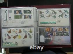 GT BRITAIN 2000-2013 COLLECTION OF 193 x FIRST DAY COVERS 3 x ROYAL MAIL ALBUMS