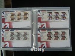 GT BRITAIN 2012 OLYMPIC GOLD MEDAL SHEETS 29 x FIRST DAY COVERS ROYAL MAIL ALBUM