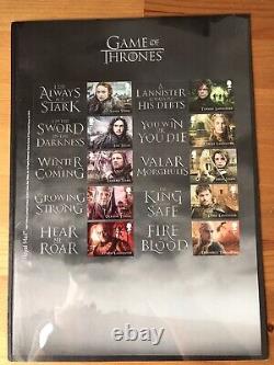 Game of Thrones Stamp Collection Pack & Prestige Stamp Book (limited Edition)