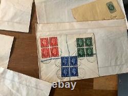 Gb Post history Qv- we 1826 pre stamp, 1d red imperfect good mx 60 items l