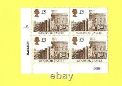 Gb qeii stamps error stamp Windsor castle £5 Harrison MNH see more ref A393